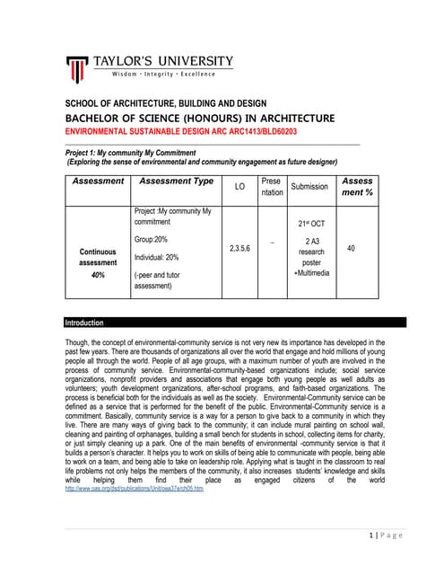 CSI PROJECT PROPOSAL | PDF