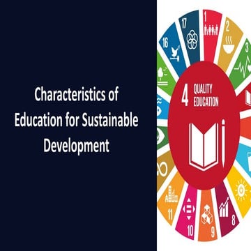 Characteristics of Education for Sustainable Development