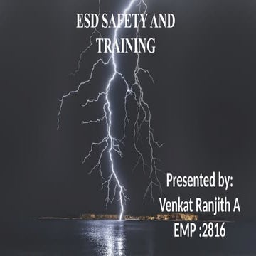 ESD safety and standards in Research Lab