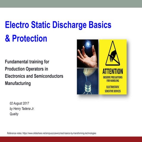 ESD Fundamental Training for Production Operators