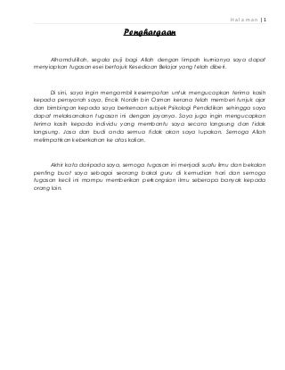 Kesediaan Belajar (Maksud, Jenis2, Faktor2 Mempengaruhi, Implikasi terhadap PnP)