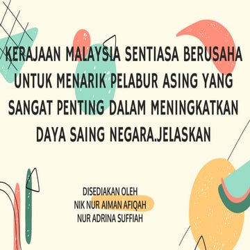 CARA MENARIK PELABUR ASING 