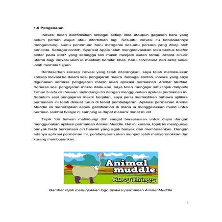 PRKA3012 Esei Inovasi