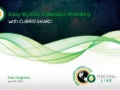 Easy MySQL Database Sharding with CUBRID SHARD - 2013 Percona