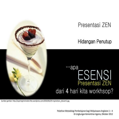 Esensi presentasi zen