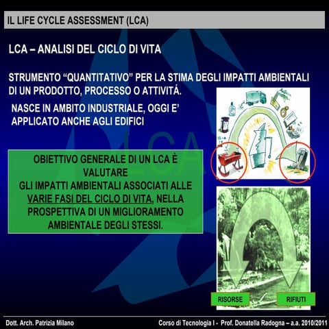 Introduzione all'Analisi del Ciclo di Vita (Life Cycle Assessment - LCA ...