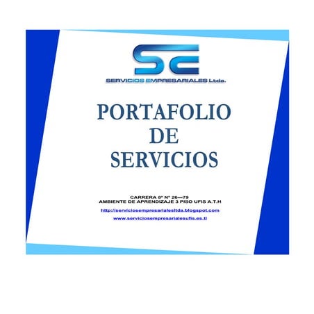 Portafolio de servicios