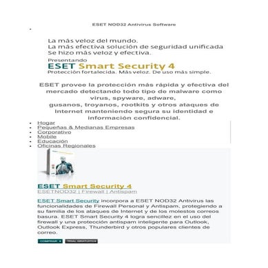 ¿Cómo activar un producto ESET? | PDF