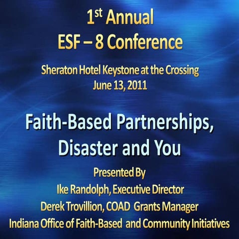 Esf 8, FBOs, and COADs presentation 6.13.2011