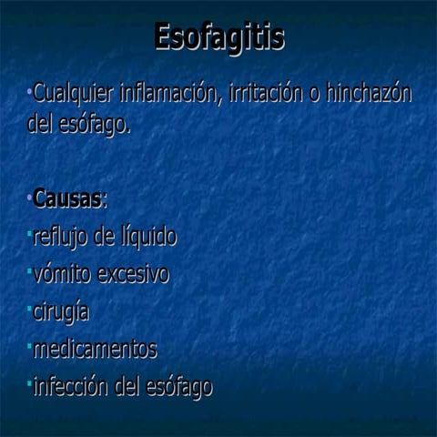 Esofagitis infecciosa y gastritis aguda | PPTX