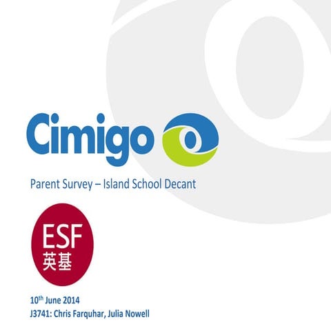 Esf island school decant report 100614