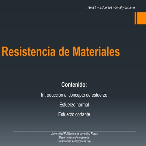 Esfuerzo normal y cortante