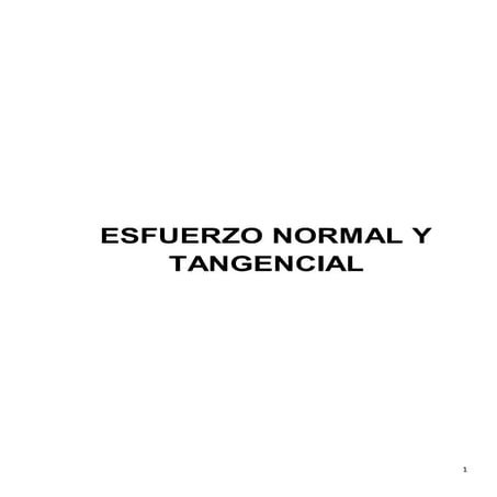 Esfuerzo normal y tang