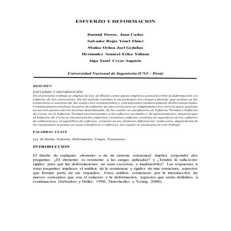 Esfuerzo y deformacion