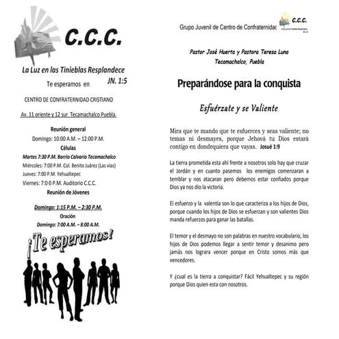 Esfuérzate y se valiente preparandose para la conquista