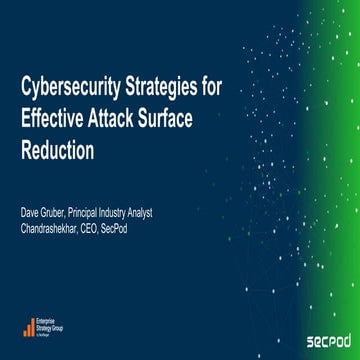 Cybersecurity Strategies for Effective Attack Surface Reduction