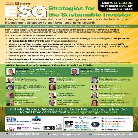 ESG Strategies for the Sustainable Investor