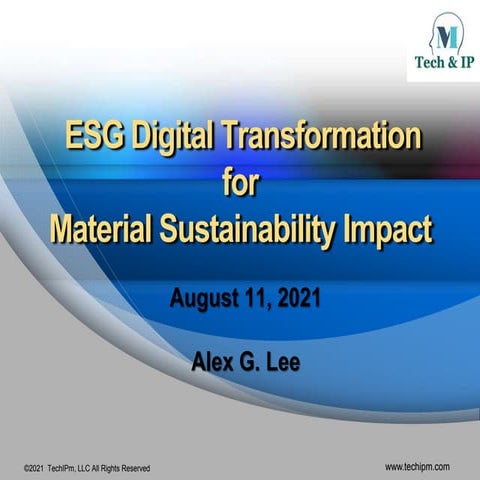 ESG Digital Transformation for Material Sustainability Impact Webinar Present...
