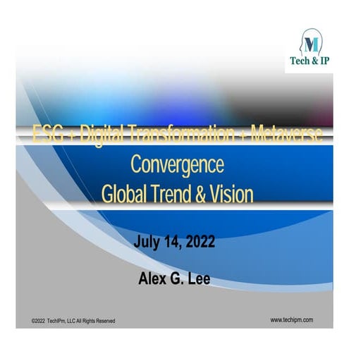 ESG + Digital Transformation + Metaverse Convergence Global Trend & Vision