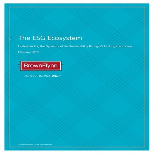 The ESG Ecosystem