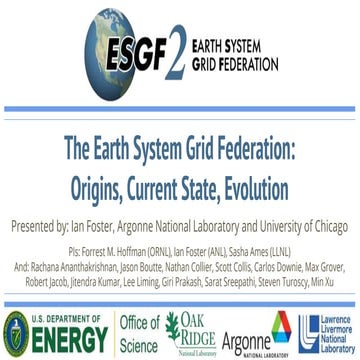 The Earth System Grid Federation: Origins, Current State, Evolution