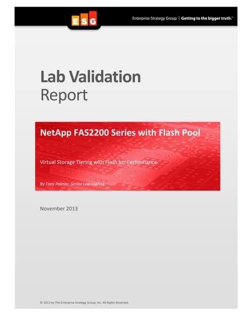 NetApp FAS2200 Series with Flash Pool