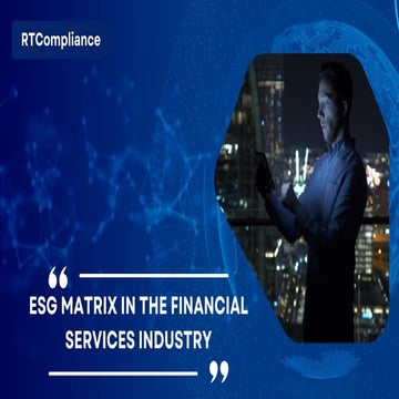 ESG Matrix in the Financial Services Industry | PDF