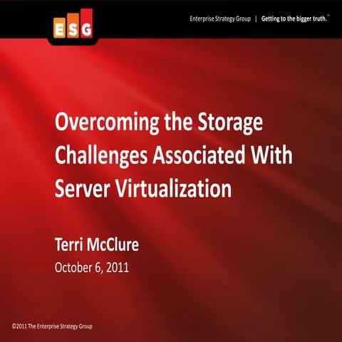 Keynote Presentation: Overcoming Storage Challenges Associated With Server Vi...
