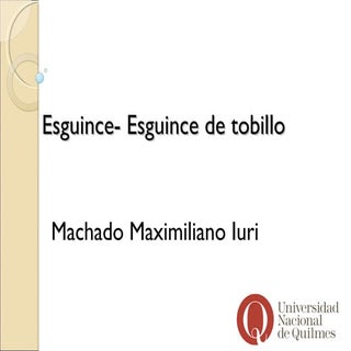 Esguince de tobillo