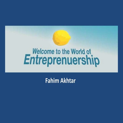 Entreprenuership