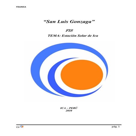 ESI (Estación solar de Ica)