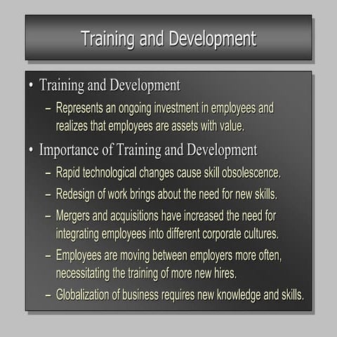 training & development ppt | PPTX