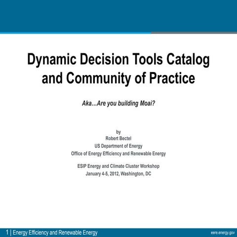 Dynamic Decision Tools Catalog 