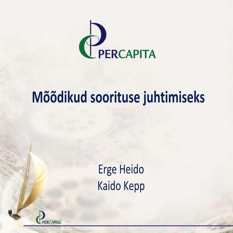 Primend Ärikonverents - Mõõdikud soorituse juhtimiseks