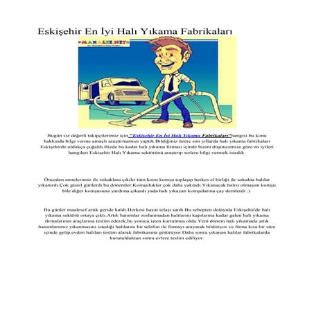 Eskisehir en iyi hali yikama