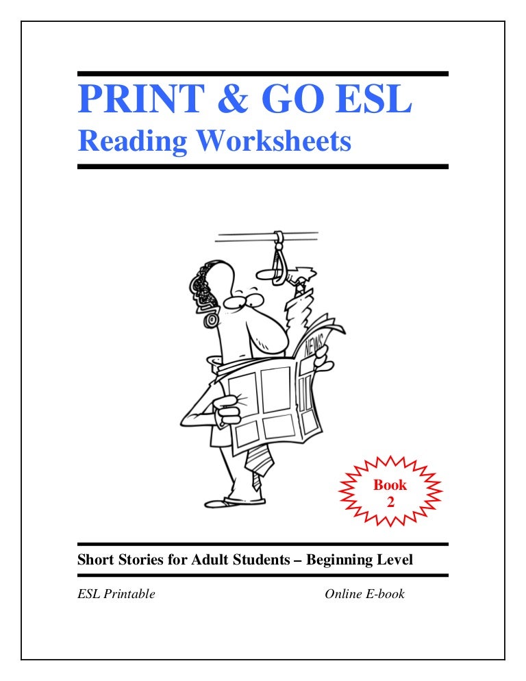 esl worksheets book 2 short stories for adult students