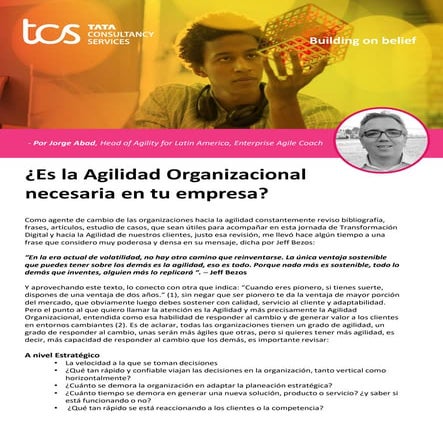 Es la Agilidad Empresarial Necesaria en tu Empresa