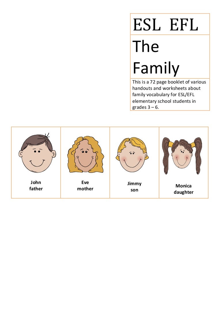 esl efl the family