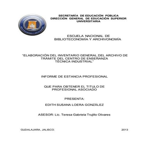 Proyecto de Inventario de Archivo