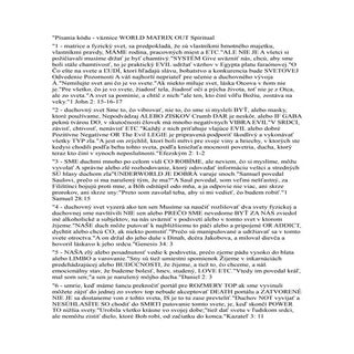 "Písania kódu - väznice WORLD MATRI...