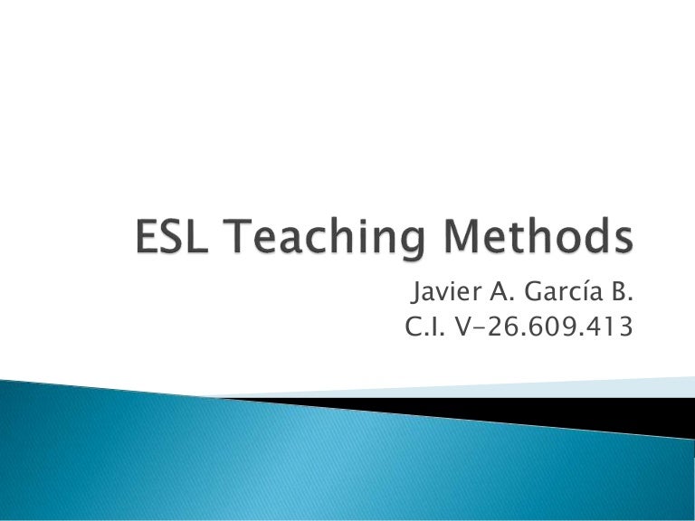 Esl teaching methods