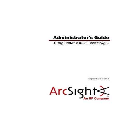 ESM Administrator's Guide for ESM 6.0c