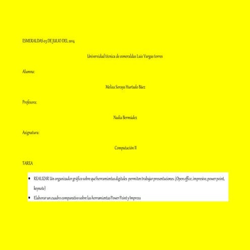 Esmeraldas 03 de julio del 2014