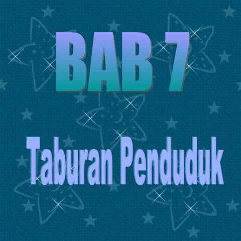 Taburan Penduduk | PPT