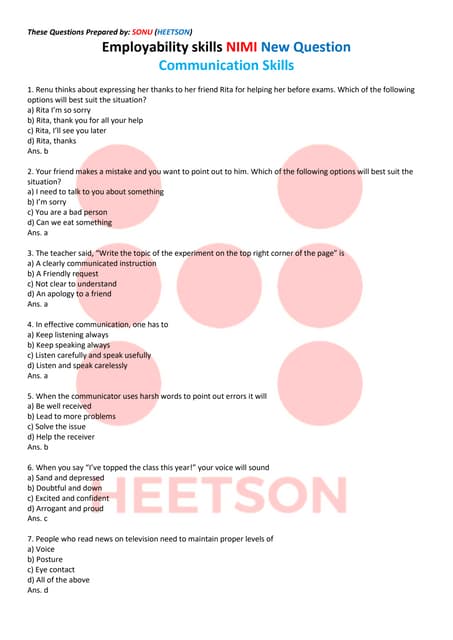 BHARAT SKILL EMPLOYABILITY SKILLS QUESTIONS AND ANSWERS PDF 2ND YEAR visual data 7