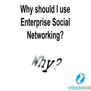 Why you should use Enterprise Social Networking