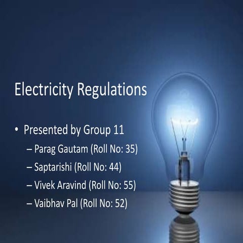 Electricity policies