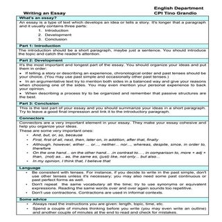 Eso 4 how to write an essay