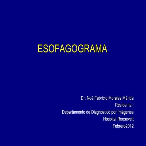 Esofagograma
