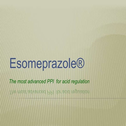 Esomeprazole plan